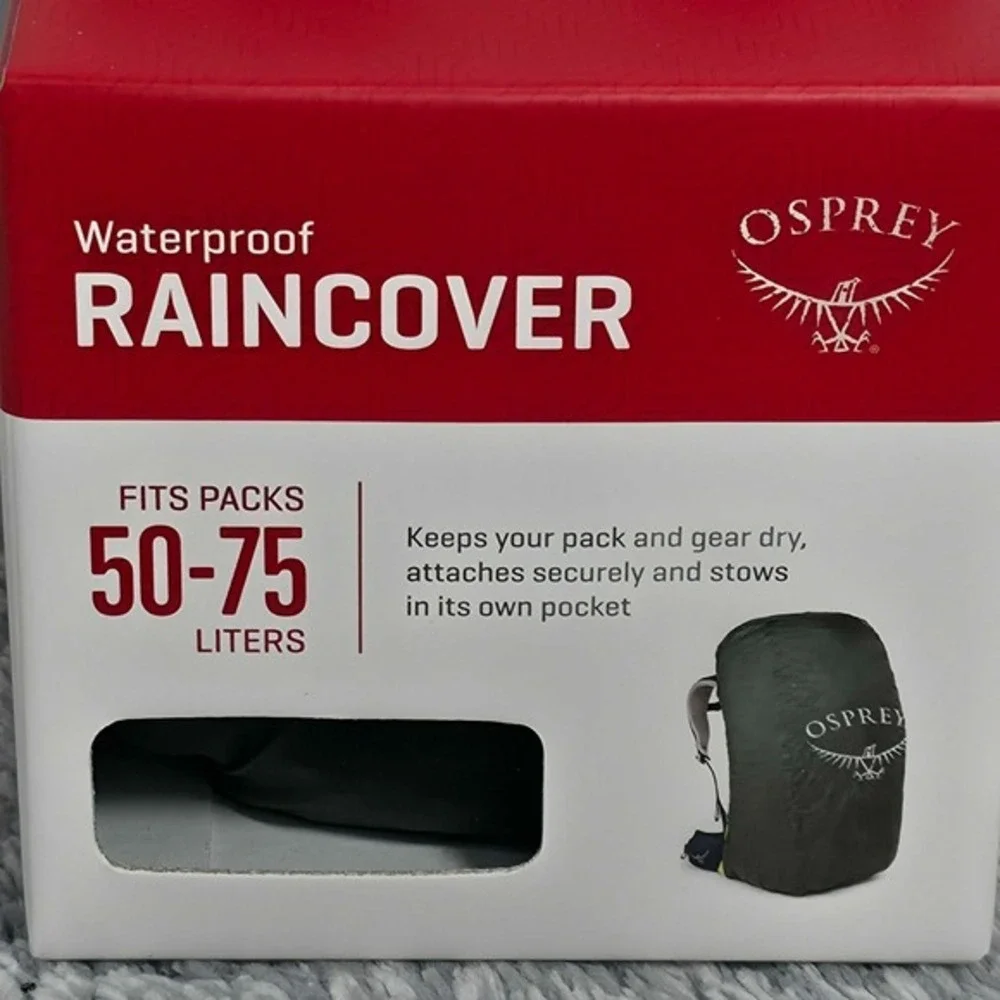 Osprey Ultralight Waterproof Backpack Raincover Large‎ 50-75L Shadow Gray NEW